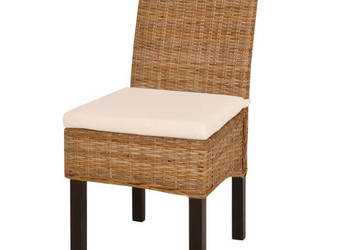 Krzesła do jadalni 6 szt. rattan Kubu i drewno mango WM-274363