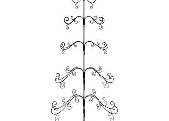 vidaXL Metalowa choinka świąteczna, do dekoracji, czarna, 150 cm（SKU:359607