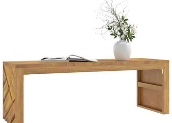 Stolik kawowy 110x35x38 cm lite drewno tekowe WM-4009313