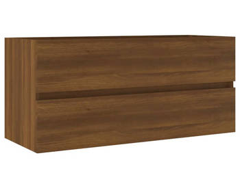 Szafka pod umywalkę brązowy dąb 100x385x45 cm WM-815659