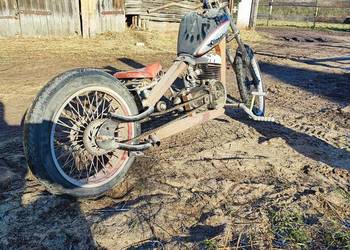 Projekt do dokończenia rama pod silnik wsk chopper sam