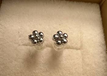 Kolczyki - srebrne kwiaty / kwiatki