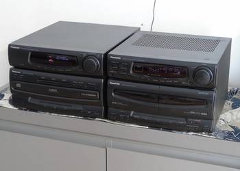 Wieża Panasonic radio CD AUX korektor mocna 130 wat. DOSTAWA