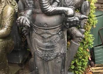 Ganesha H155cm rzeźba z kamienia lawy - Uosabia witalność i