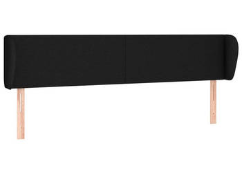 Zagłówek uszak czarny 183x23x78/88 cm tkanina WM-3116880