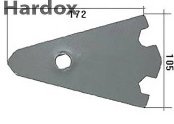 Płoza przednia HARDOX 3401903/S AK12W części do pługa LEMKEN