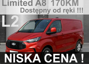 Ford Transit Custom Limited A8 170KM Hak Duza konsola Zbiornik 70l - Niska…