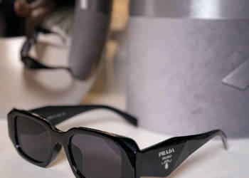 Okulary Prada PR17WS czarne nowe modne hit 2025