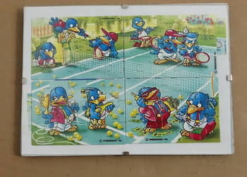 Unikatowe Puzzle Kinder Niespodzianka Ferrero 1996 – Tenisowe Ptaszki