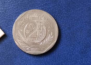 Stare monety 2 frank 1998 Francja