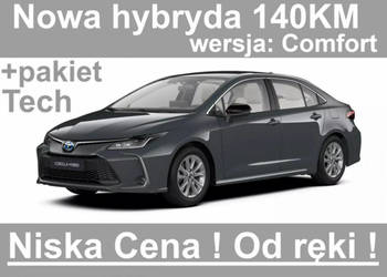 Toyota Corolla Hybryda 140KM 1,8 Pakiet Tech Comfort Kamera Dostępny 1343z…