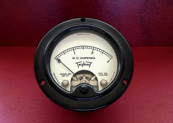 Amperomierz, zabytek z lat 40/50, USA-TRIPLETT, bakelit