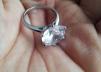 5 nowych pierścionków chyba srebrnych średnica wew. 18 mm