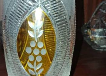 Wazon kryształowy wys. 26 cm fi 12 cm