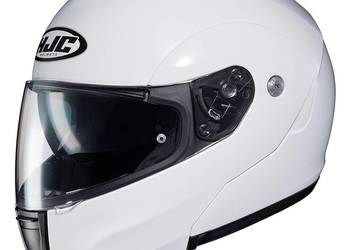Szczękowy kask motocyklowy HJC C90 Blenda Biały Połysk