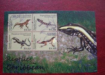 Grenada 2012 MNH Zwierzęta Gady Jaszczurki