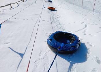 Wyciąg zaczepowy do snowtubingu i narciarzy 120m MIKESKA