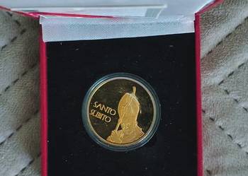 Moneta platerowana złotem + certyfikat Jan Paweł 2