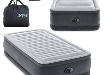 Jednoosobowy Materac Dmuchany 99x191x46 cm łóżko pompka 220V INTEX 64412ND