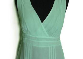 Bluzka - top - na ramiączka - rozmiar 40 L - biust 96 cm Jedwab