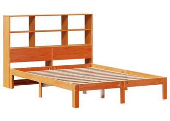 Łóżko z regałem bez materaca lite drewno sosnowe 140x200 cm WM-3322580