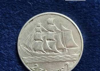 2 zł II RP 1936 "Żaglowiec" (SREBRO)