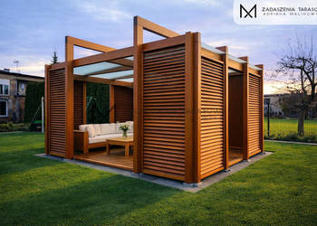Altana z żaluzjami | Drewno BSH | Nowoczesna altana