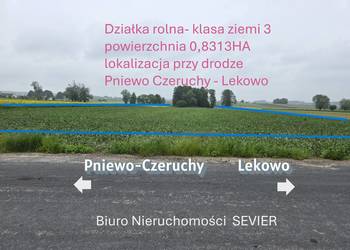 Działka rolna | 8313m2 | III klasa ziemi |