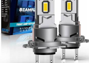 BEAMFLY Żarówki H7 LED 26000 lm, przednie reflektory samochodowe