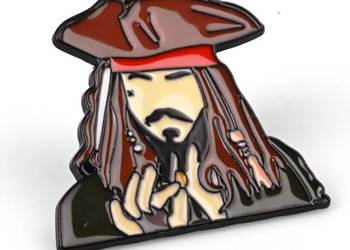 Jack Sparrow | 3 cm | Metal | Przypinka | Pirates of the Caribbean
