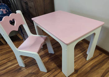 Stolik + krzesełko, krzesło dla dziewczynki
