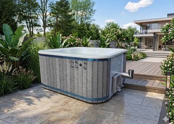Jacuzzi kwadratowe 5+1 na drewno balia