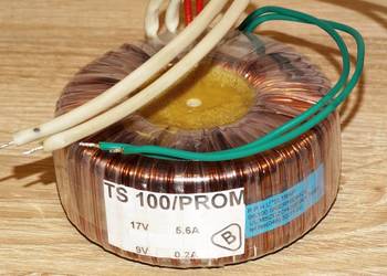 Transformator sieciowy toroidalny U1: 220 V; U2: 17 V; 9 V; 100 VA 50 Hz