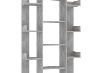 vidaXL Regał na książki, betonowy szary, 86x25,5x140 cm(SKU:808904)