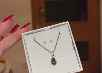 Naszyjnik Swarovski chroma pendant pear cut Naszyjnik Swarovski chroma pendant pear cut