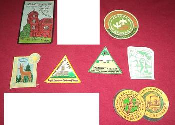 Naszywka odznaka PTTK  - 7 sztuk