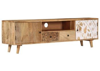 vidaXL Szafka pod TV, 140x30x40 cm, lite drewno mango(SKU:249856)