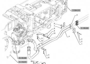 New Holland T6070 Rurka hydrauliczna 48094217