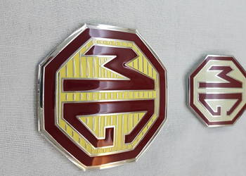 MG ZS MK2 HATCHBACK EMBLEMATY ZNACZEK LOGO GRILL + TYLNA KLAPA NOWE PIĘKNE