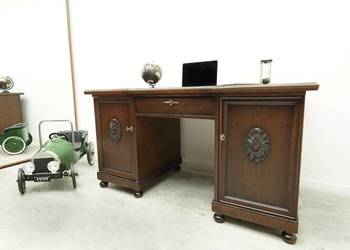 Antyczne biurko z lat 20-tych w stylu secesyjnym. Po renowacji.