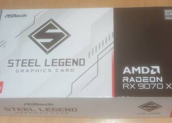AMD Radeon RX 9070XT Karta graficzna 16GB VRAM Steel Legend ASROCK aktualne