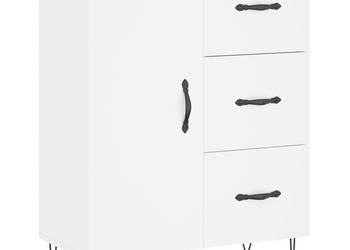 Szafka biała 695x34x90 cm materiał drewnopochodny WM-827908