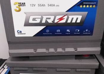 Akumulator GROM Premium 55Ah/540A Piotrków Trybunalski PROMO