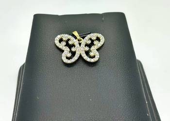 *Nowa* Złota Zawieszka pr 585 1,36g (Motyl)