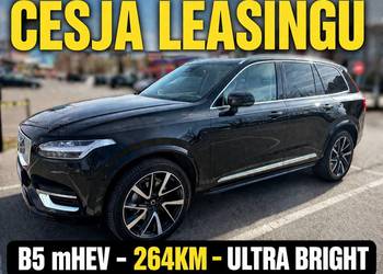 VOLVO XC90 ULTRA BRIGHT B5 264KM AWD Benzyna mHEV, OKAZYJNA CESJA LEASINGU