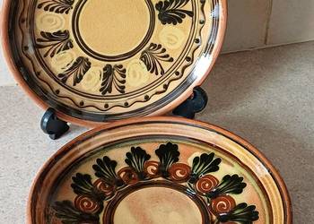 ceramika PRL talerze