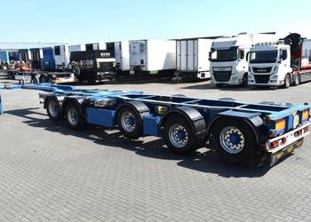 Naczepa 5 osiowa bdf podkontenerowa rozpinka