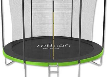 NAJTANIEJ Trampolina z Drabinką 244 cm z Siatką Wew. 8FT Do 120kg