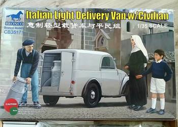 Model Bronco CB35171 Italian Light Delivery Van with Civilian Figures 1/35