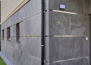 Fornir kamienny Silver Grey – naturalny kamień elewacyjny / STONELAND